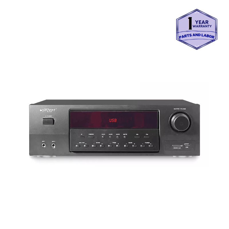Konzert 500W Karaoke Receiver with USB/SD,Bluetooth, FM radio & Mic