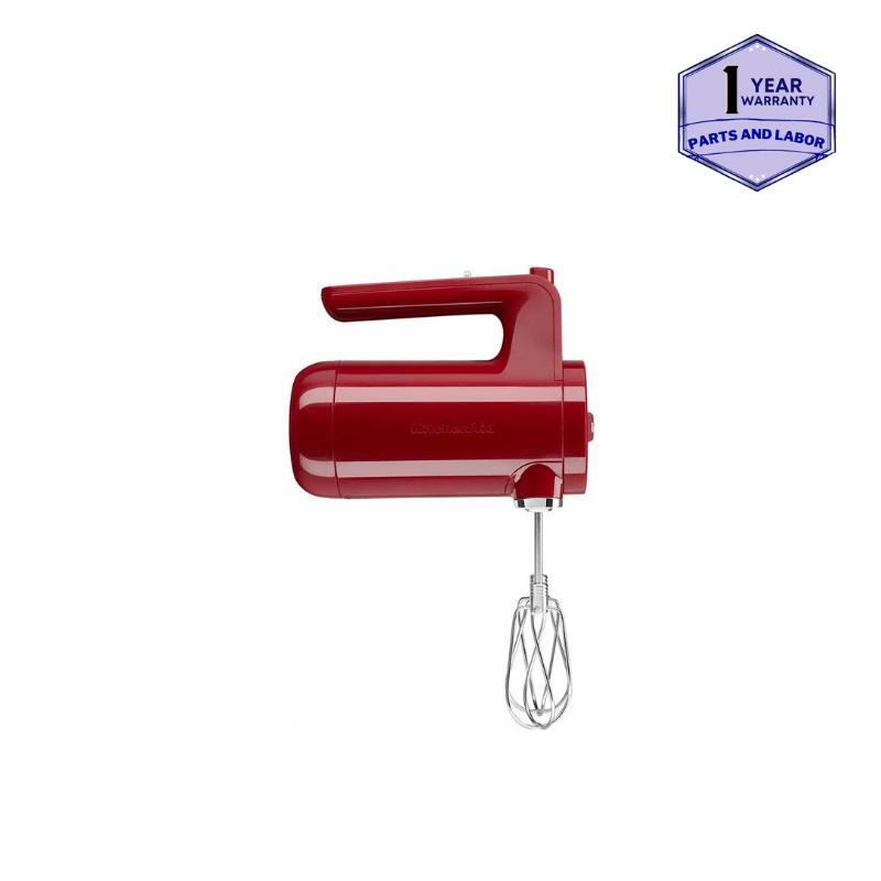 KitcheAid Empire Red Cordless 7Sp Hand Mixer KHMB732ER Mabces