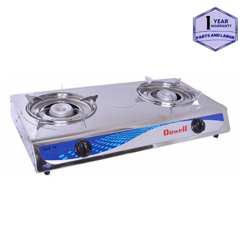 Dowell Double Burner Gas Stove SDB16 Mabces Appliances Online Store