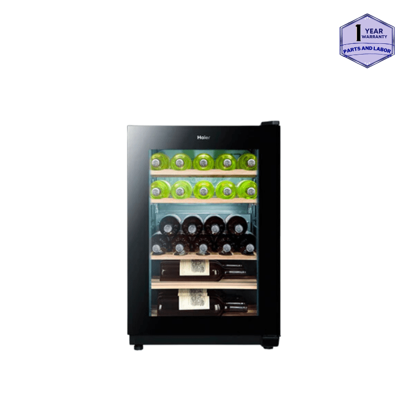 Haier 31Bottle Capacity Wine Cooler JC117GS Mabces Appliances