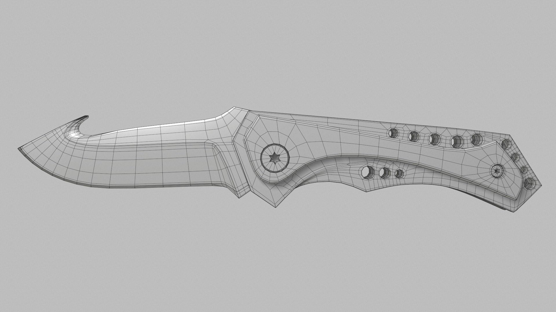 3D Model of a Pocket Folding Knife