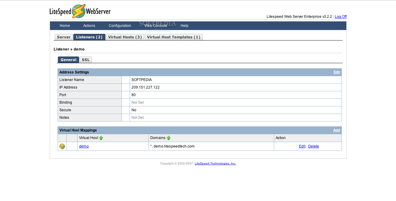 LiteSpeed Web Server (Mac) - Download, Review, Screenshots