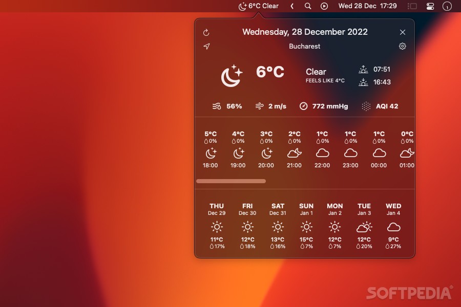 Weather Dock (Mac) Download, Review, Screenshots