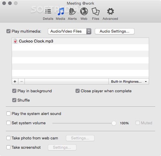 Alarm Clock Pro (Mac) Download, Review, Screenshots