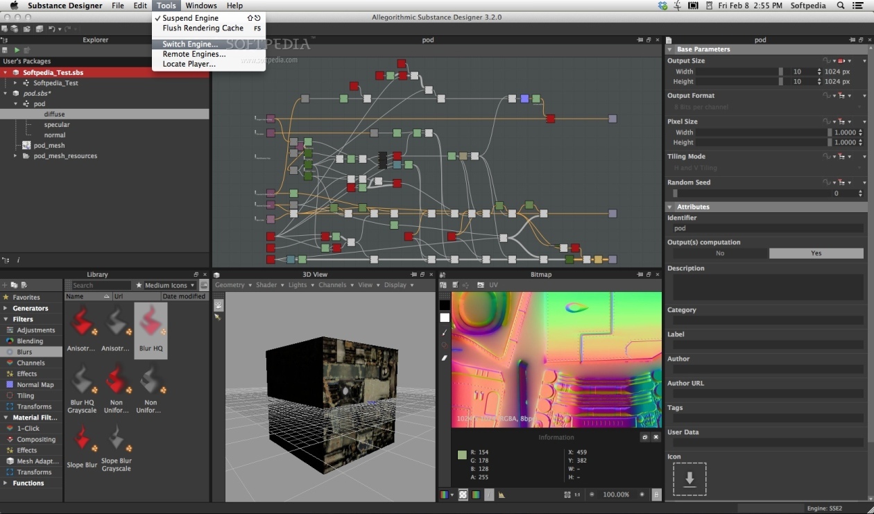 Allegorithmic Substance Designer Mac 2018.2.1 Build 1495