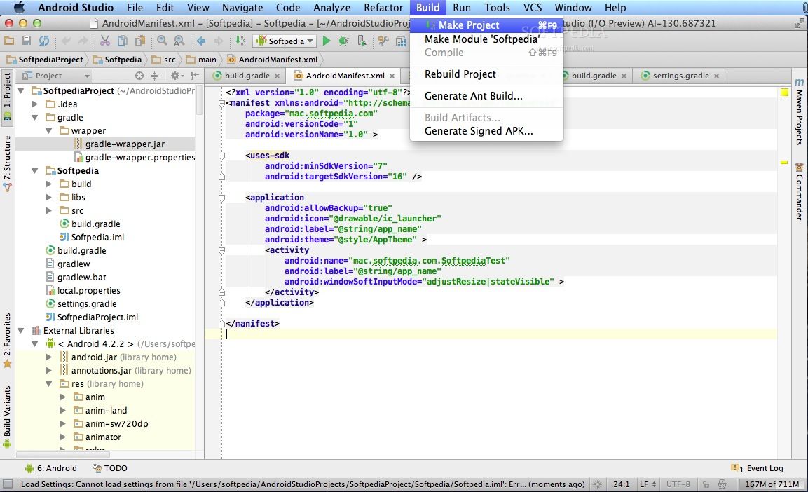 Android Studio Mac 3.6.3 / 4.0 RC 1 / 4.1 Canary 10 Download