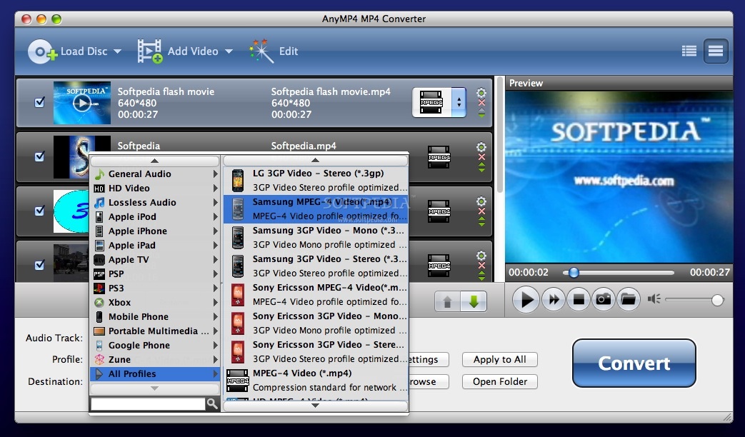 AnyMP4 MP4 Converter (Mac) Download