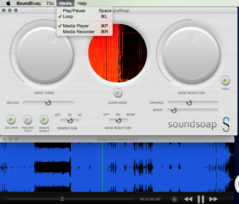 Remove hiss with soundsoap westproxy