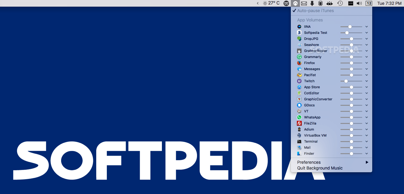 Background Music (Mac) Download, Review, Screenshots