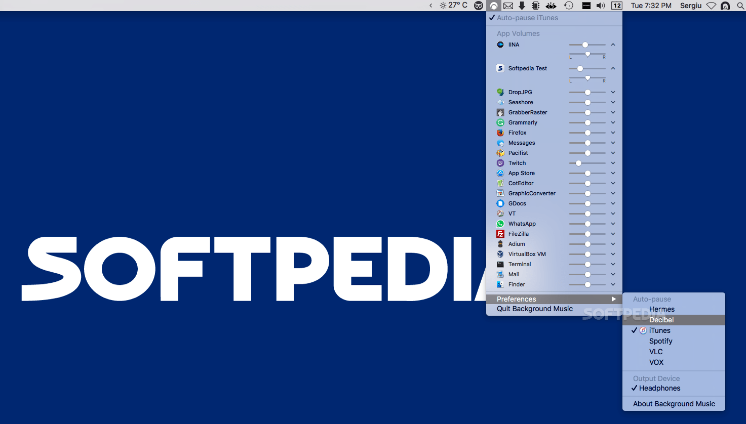 Background Music (Mac) Download, Review, Screenshots