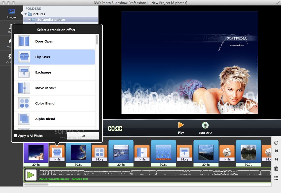 DVD Photo Slideshow Professional (Mac) Download, Screenshots