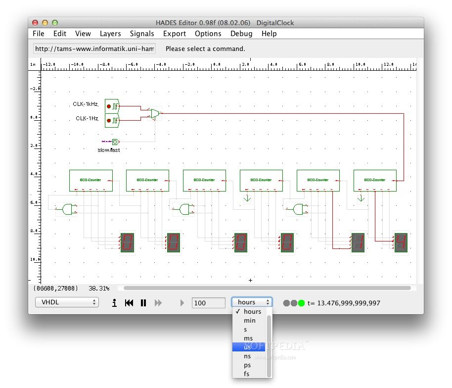 Digital clock with BCD counters 1.0 (Mac) Download