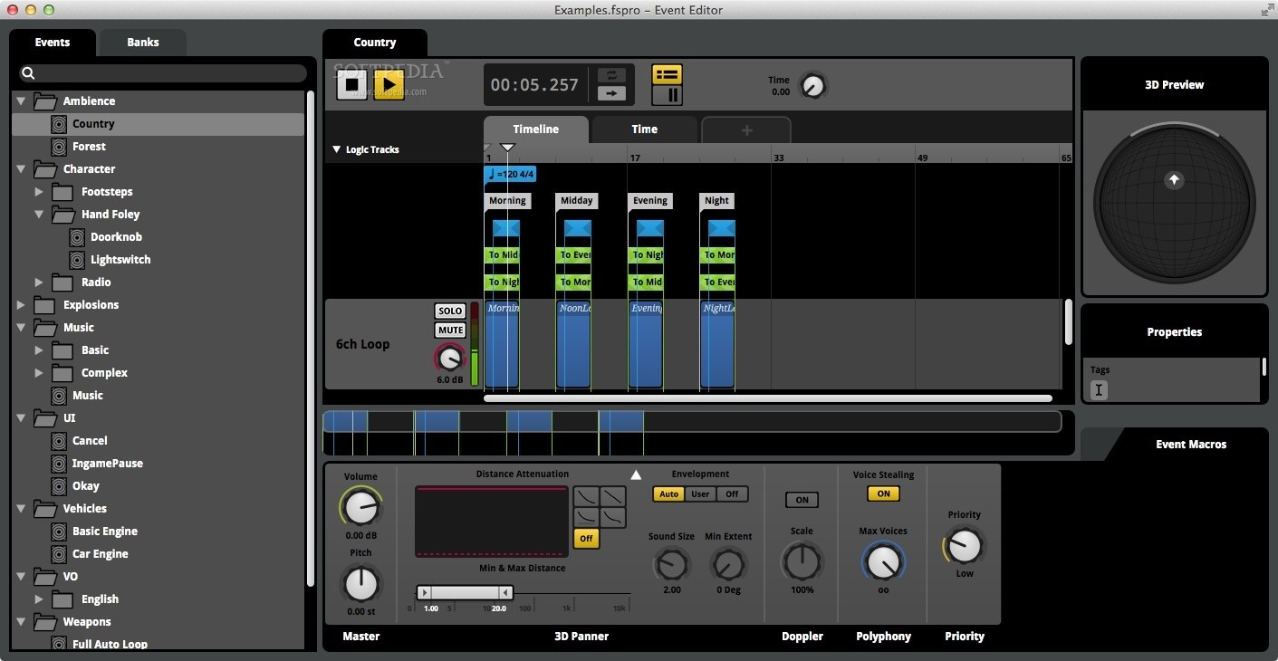 FMOD Studio Mac 1.10.09 Download