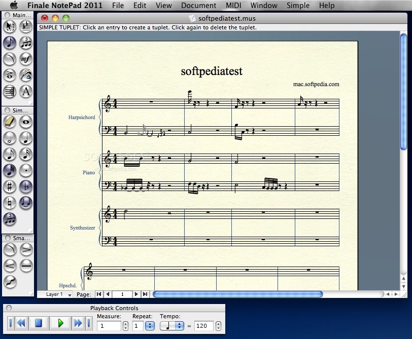 Finale Notepad (Mac) Download, Screenshots