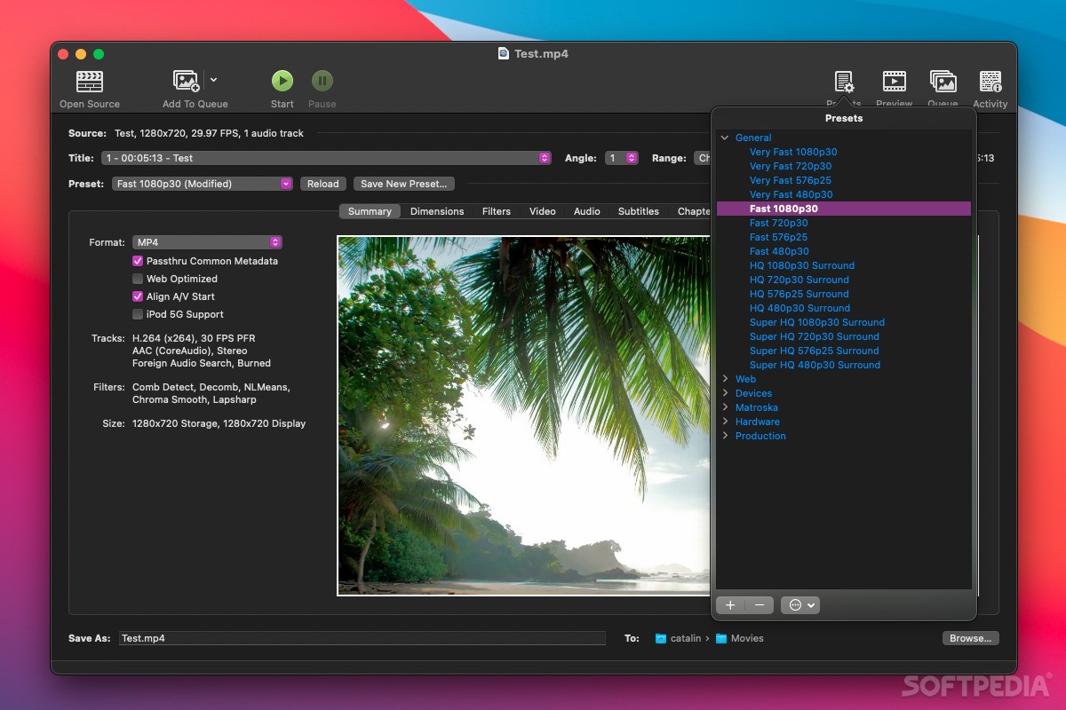 HandBrake (Mac) Download, Review, Screenshots
