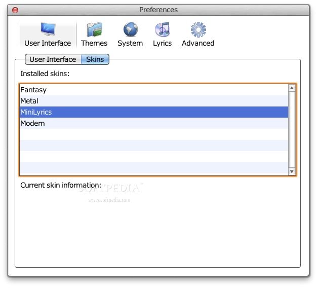 MiniLyrics 7.6.49 (Mac) Download