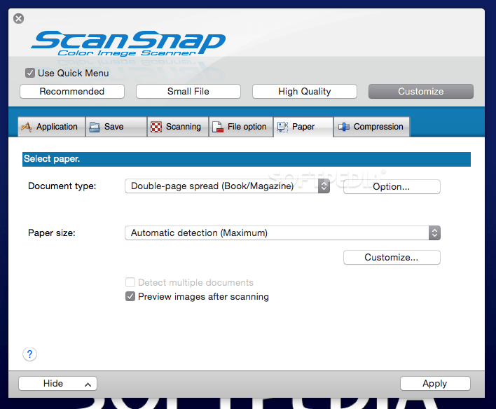 ScanSnap Manager (Mac) - Download, Review, Screenshots
