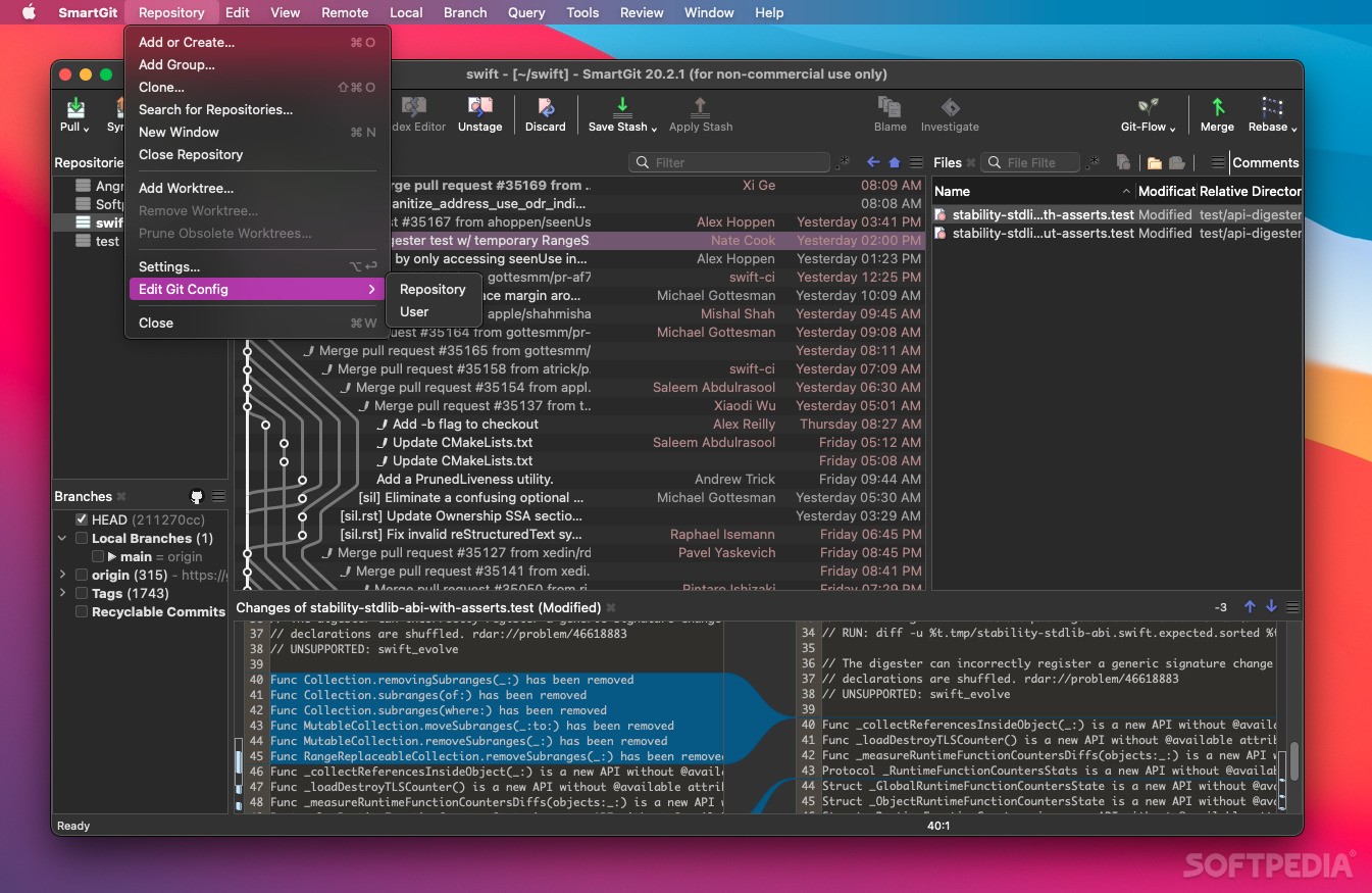SmartGit (Mac) - Download, Review, Screenshots