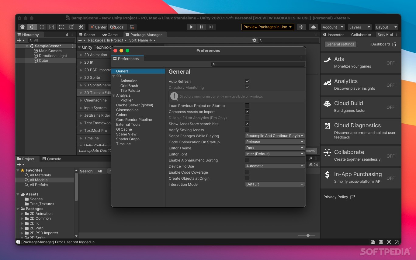 Unity Mac 2021.1.12 Download