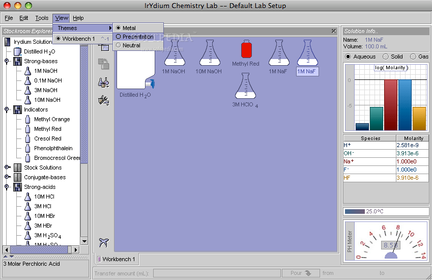 Virtual Chemistry Laboratory (Mac) Download, Screenshots