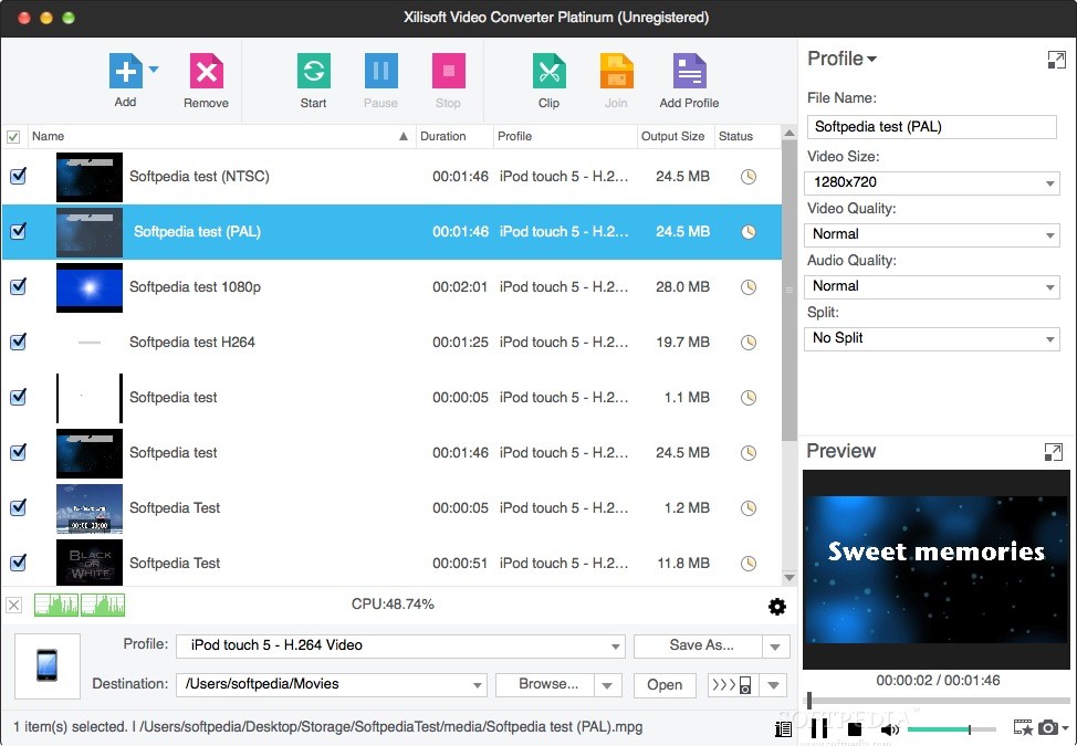 Xilisoft Video Converter Platinum (Mac) Download