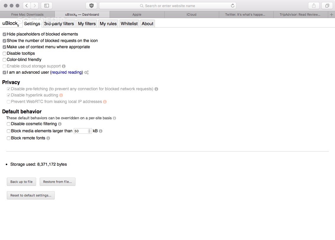 Ublock origin extension stormjoint