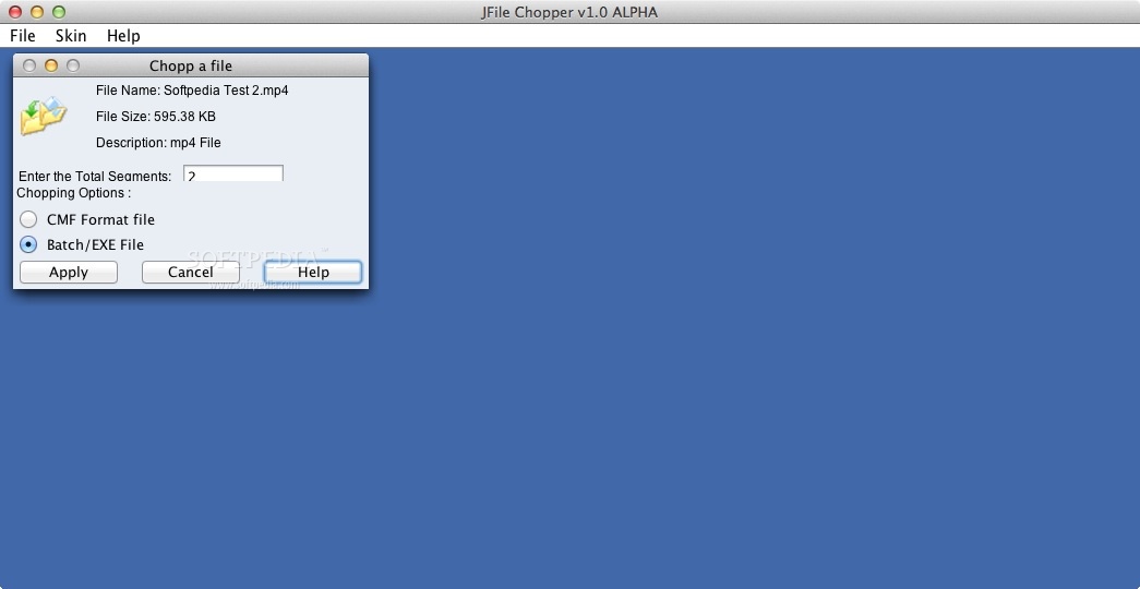 jFile Chopper Mac 0.1 Alpha Download