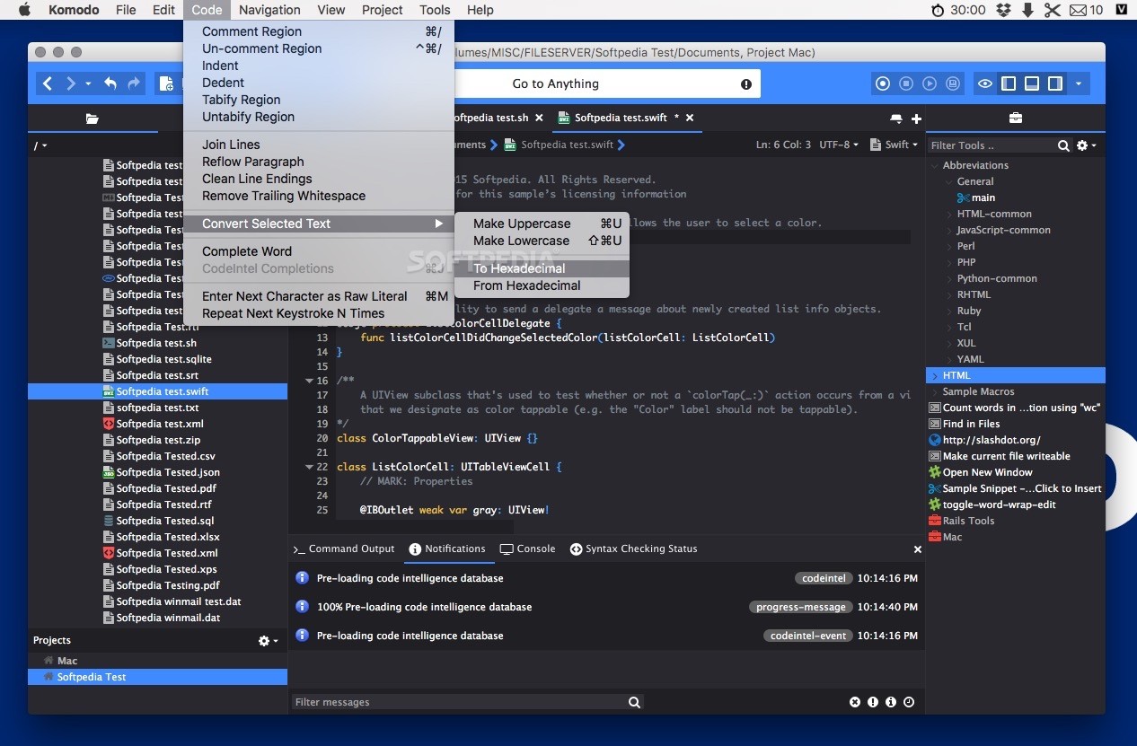 Komodo Edit (Mac) Download, Review, Screenshots