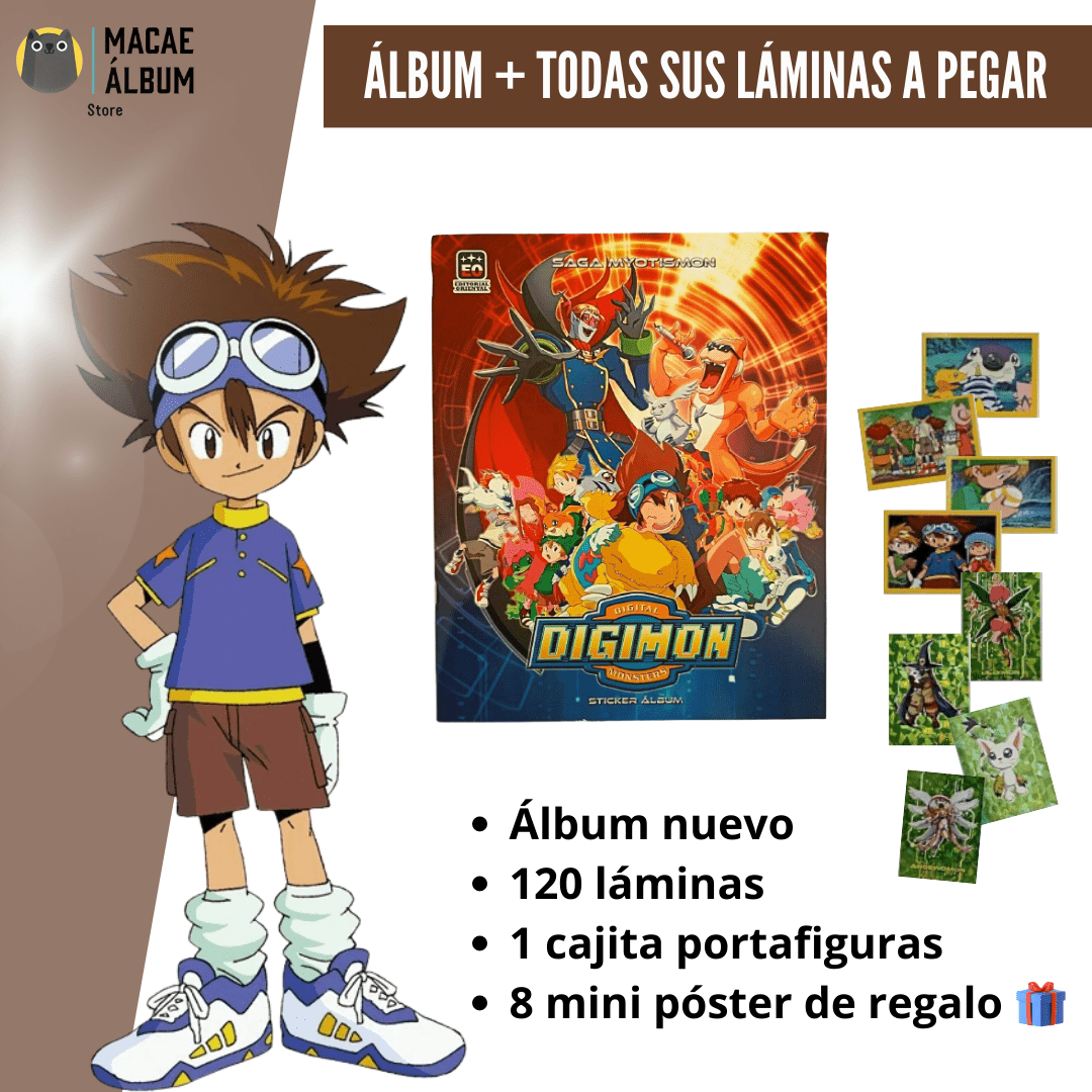 Álbum Digimon Saga Myotismon Macae Álbum