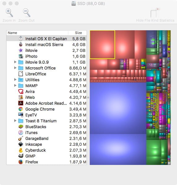 macOS Find big files, determine size and clean up your hard disk mac&egg
