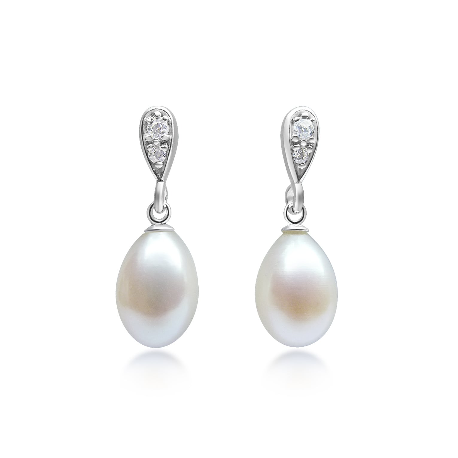 Infinity Pearl Drop Earrings MacAngus Designs