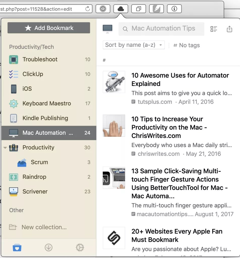5 Bookmark Managers I Use Mac Automation Tips
