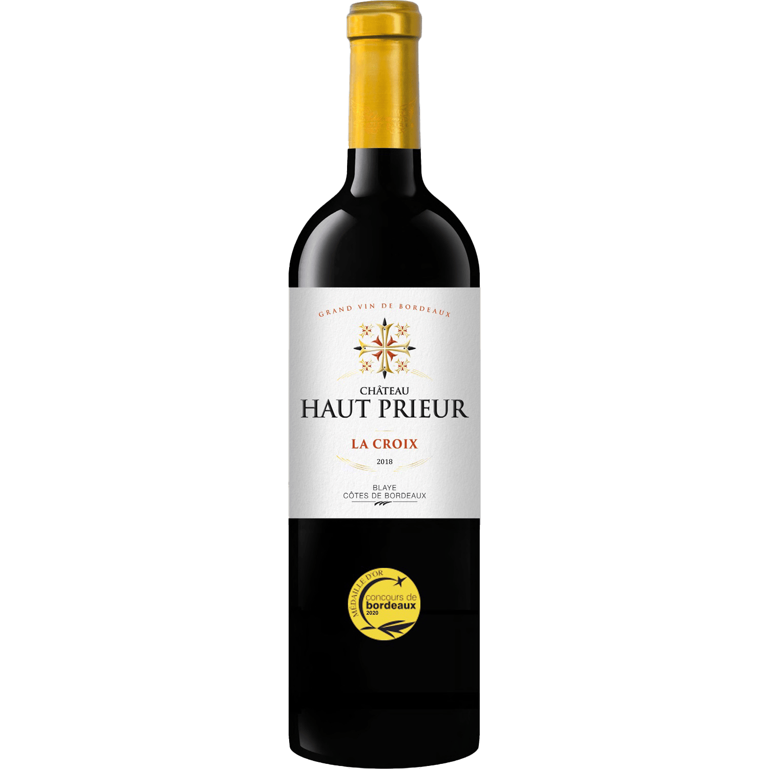 Château Haut Prieur, 2018, A.O.P Blaye Côtes de Bordeaux, Vin Rouge