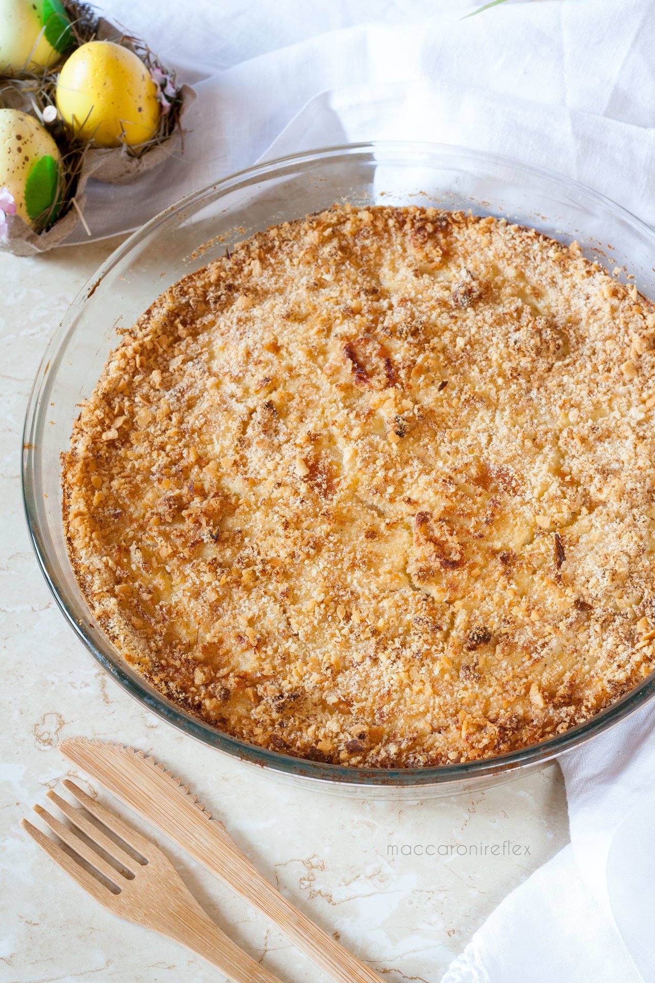Gateau di patate con prosciutto e mozzarella Maccaroni Reflex