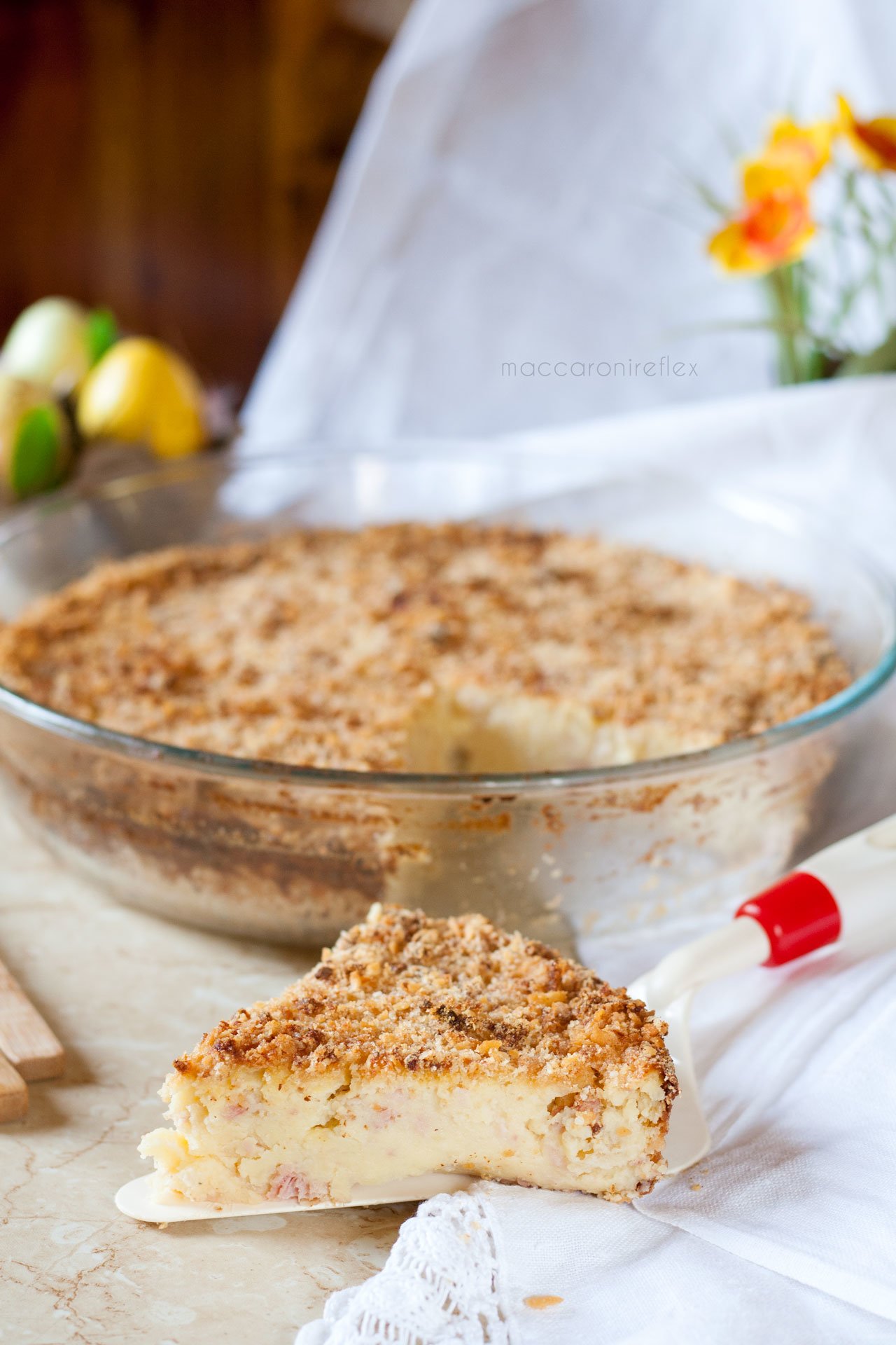 Gateau di patate con prosciutto e mozzarella Maccaroni Reflex