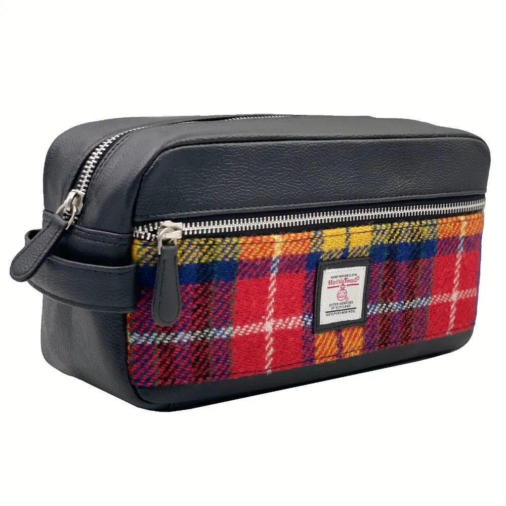 HARRIS TWEED WASH BAG Men's Toiletry Bag Maccessori