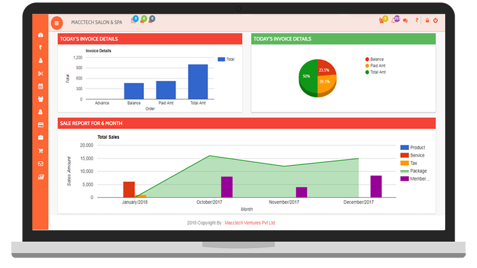 Macctech Features, Salon Appointment Book Software & Staff Management