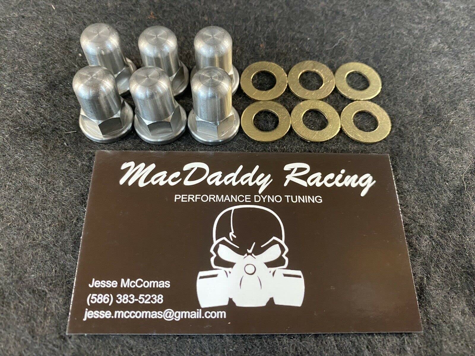 Honda TRX250R Head Nuts with Washers MacDaddy Racing