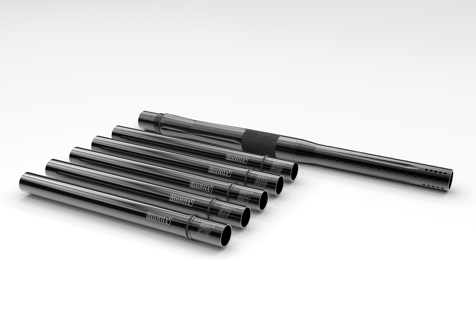 Shift 3 barrel kit black MacDev Paintball