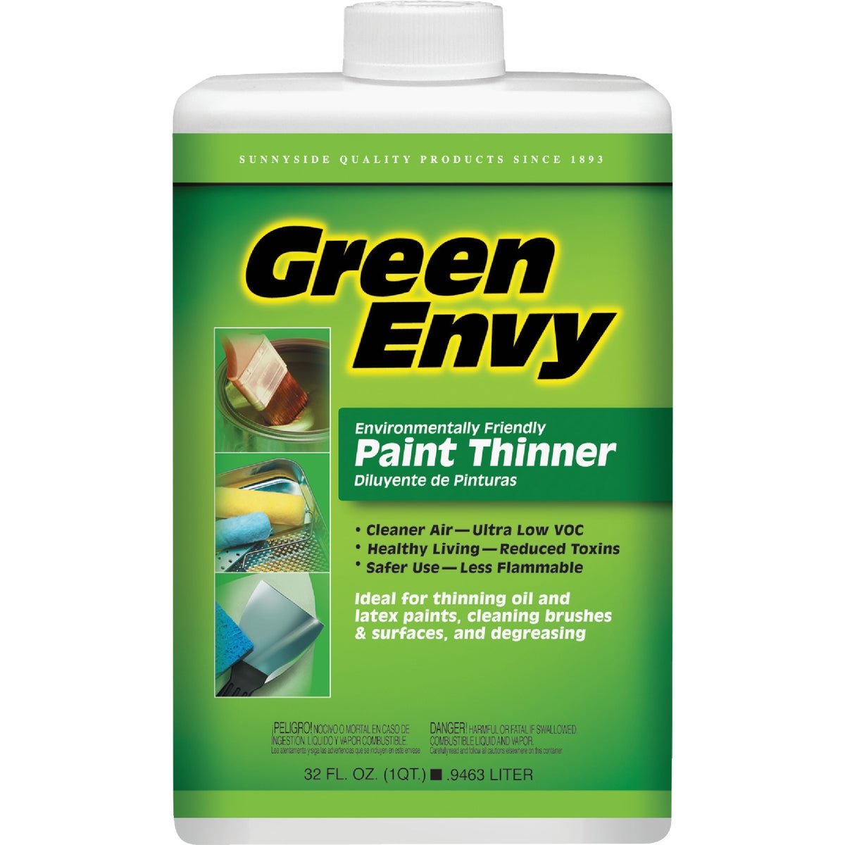 Sunnyside Green Envy Paint Thinner 1 Quart MacDonald Industrial Supply