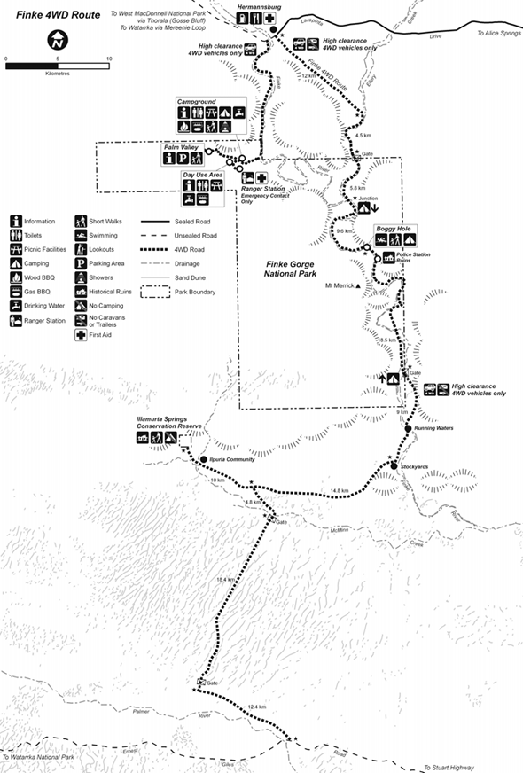 Finke National Park in Northern Territory selfdrive tourist hire