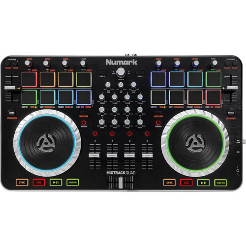 Numark Mixtrack Quad 4Channel DJ Controller With Audio I/O MACE PROMOTIONS