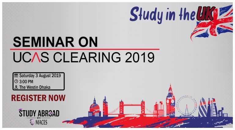 Seminar on UCAS Clearing 2019 MACES