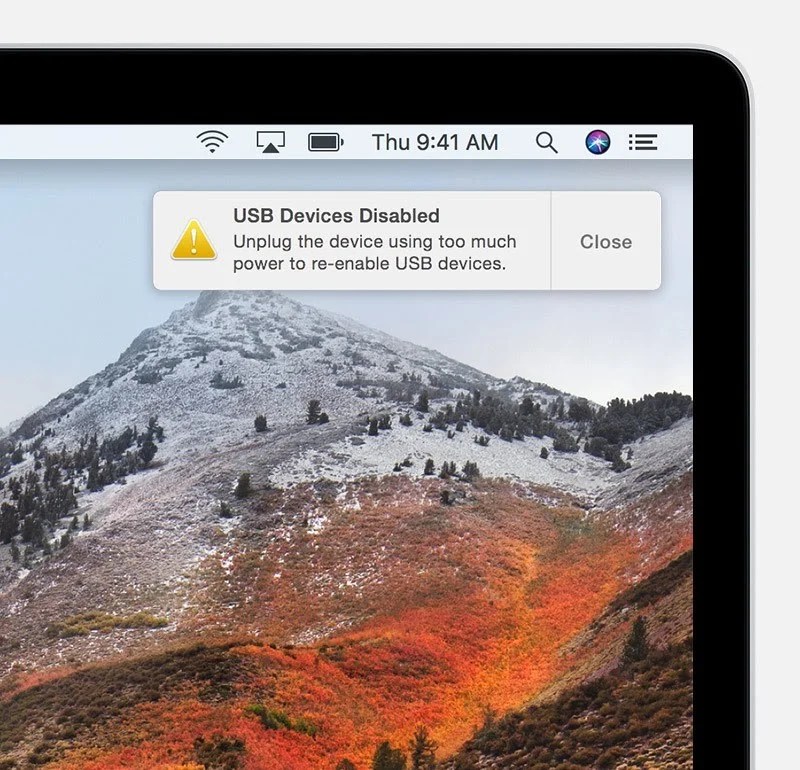 Usb Accessories Disabled Mac Fix