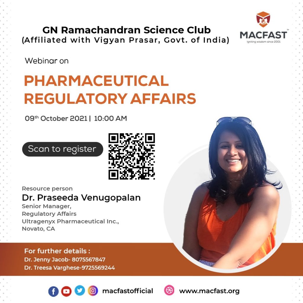 inar on 'Pharmaceutical Regulatory Affairs' MACFAST