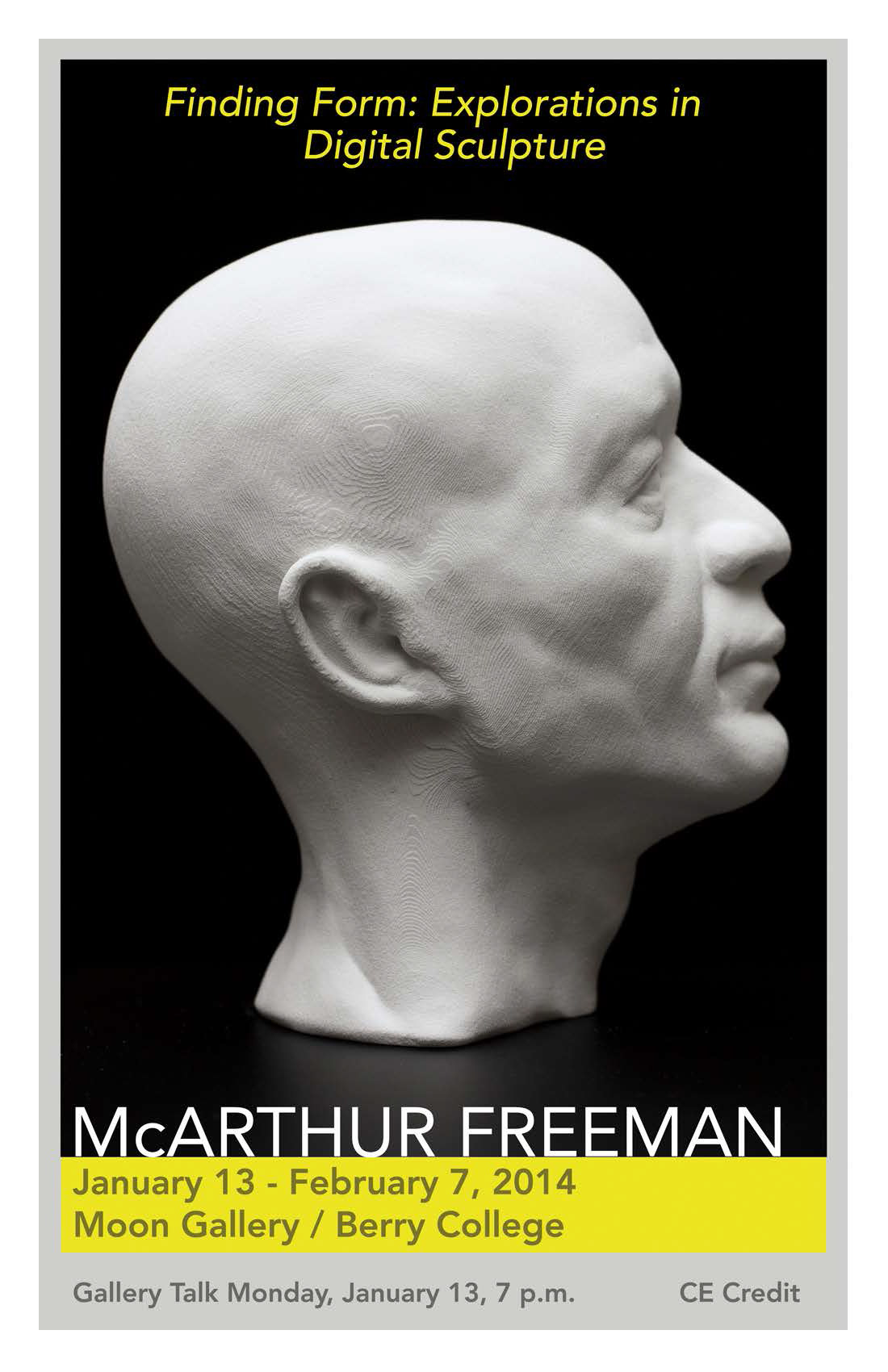 Solo Show Finding Form Explorations in Digital Sculpture McArthur