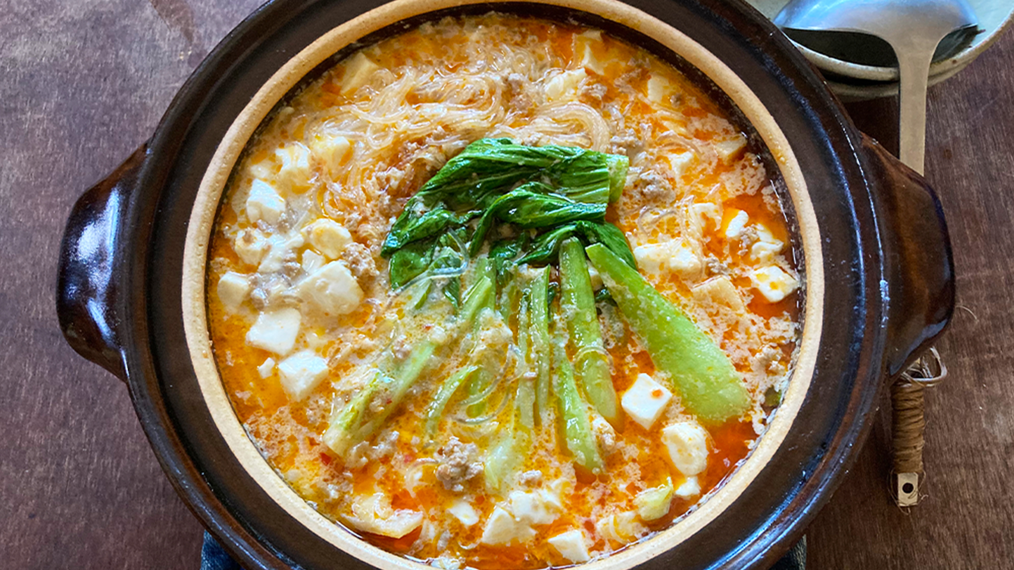 白麻婆豆腐春雨鍋 レシピ 町村農場オンラインショップ