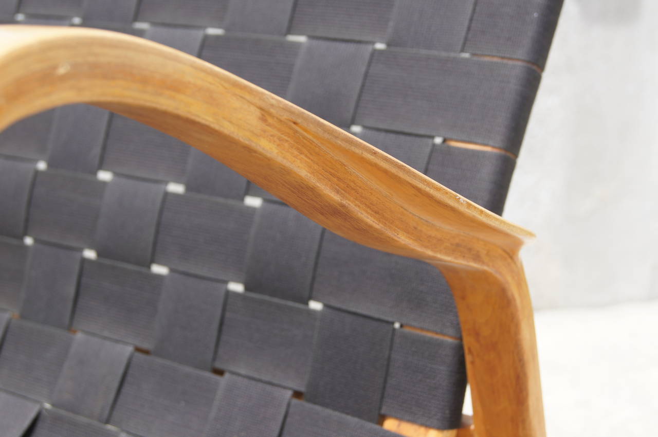 Birch Bentwood Easy Chair Machine Age New England's Largest