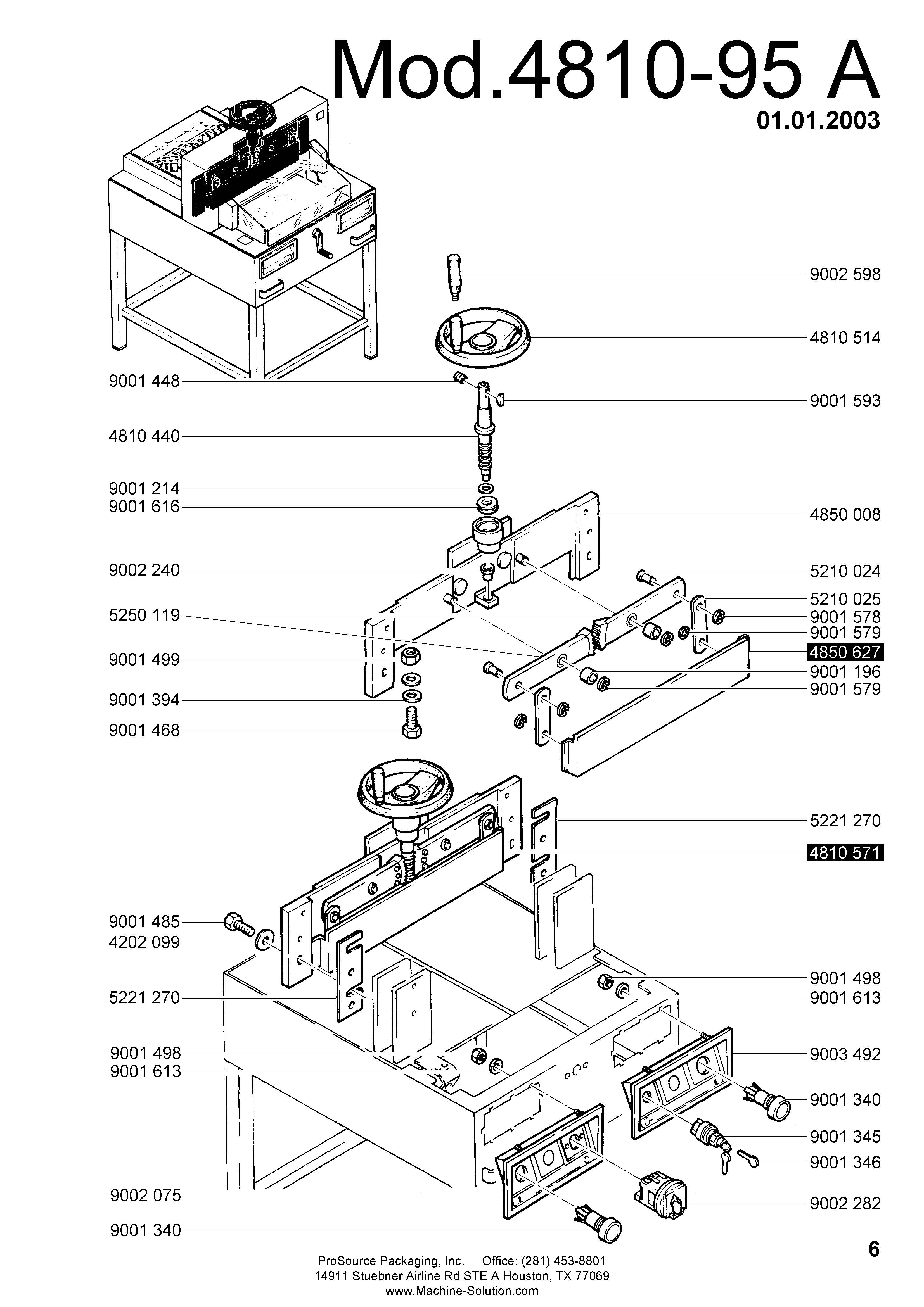 Parts Assistant MBM Triumph 481095 A Paper Cutter