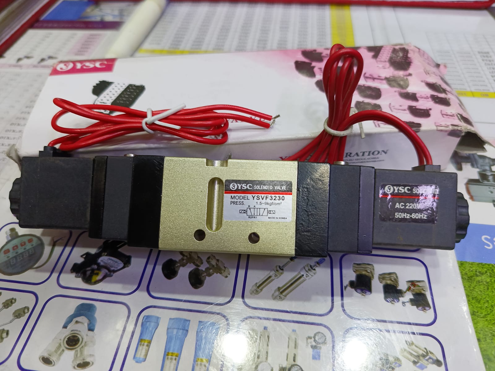 YSC Two position five way double head coil solenoid valve Machine and